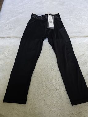 adidas Black/White 3/4 Training Tights